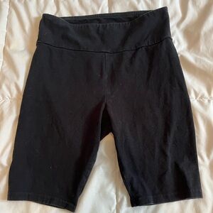 long black biker shorts